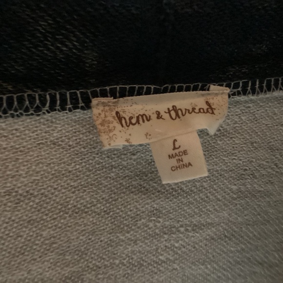 Hem & Thread Boutique Women’s Hoodie Cardigan Sweatshirt | New Without Tags - Picture 2 of 3
